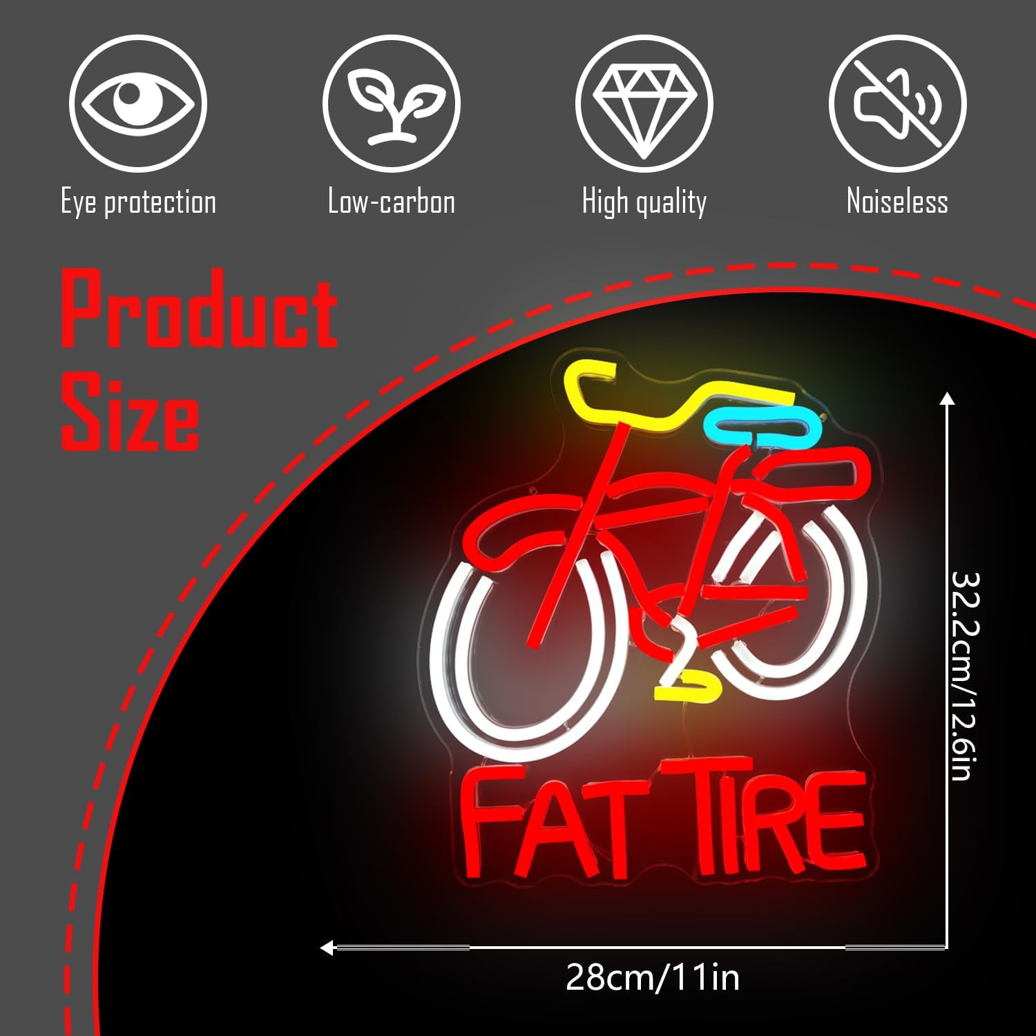 Светодиодная неоновая вывеска  – обзор и цена Cycling Gear Shop